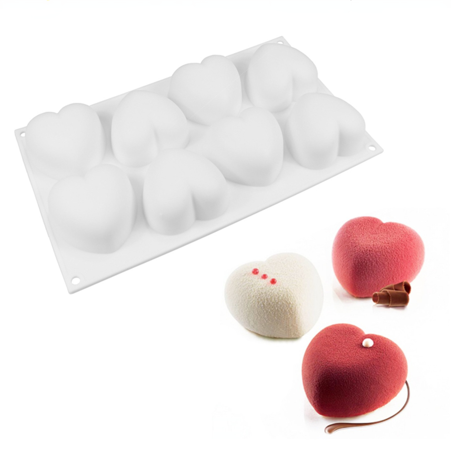 Candle Making Kit Diy - ラブハートシリコーン石鹸型手作りキャンドル作成キット Diy チョコレートアイス石鹸石膏樹脂ケーキデコレーションベーキングツール