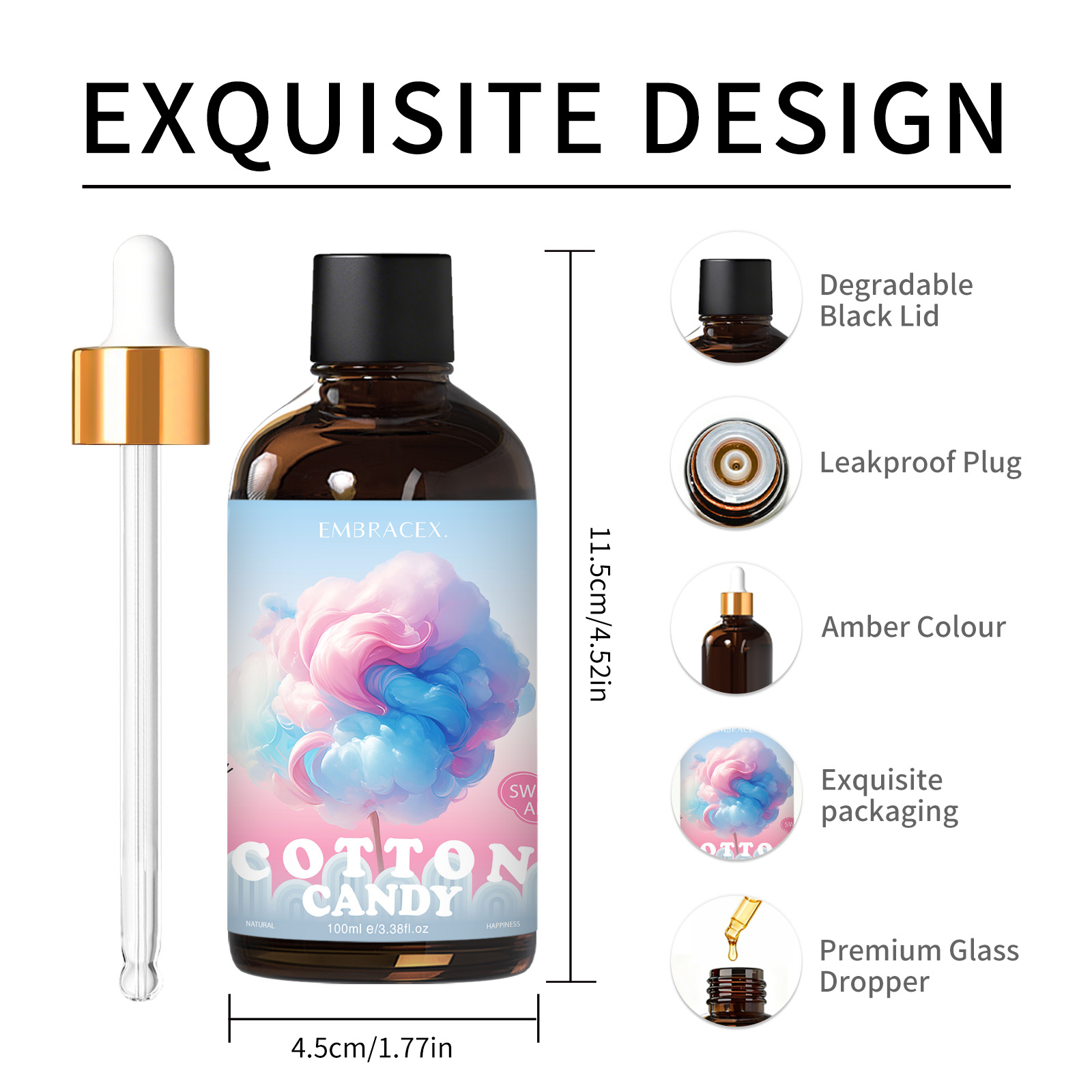 100ml 綿菓子エッセンシャルオイルディフューザーキャンド - Candle Making Essentials のレビューと価格