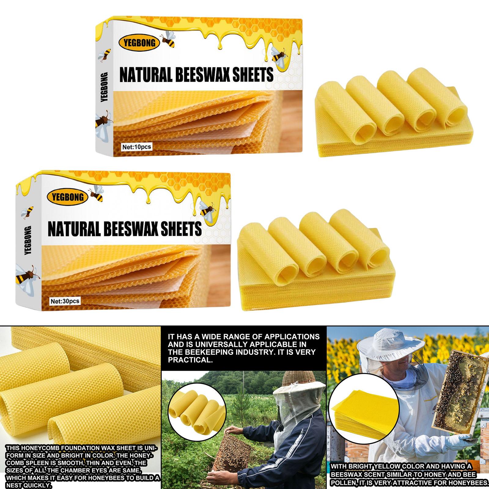 蜜蝋シート、養蜂用基盤シート、蜜蝋キャンドル作成キット、天然 - Candle Making With Beeswax のレビューと価格