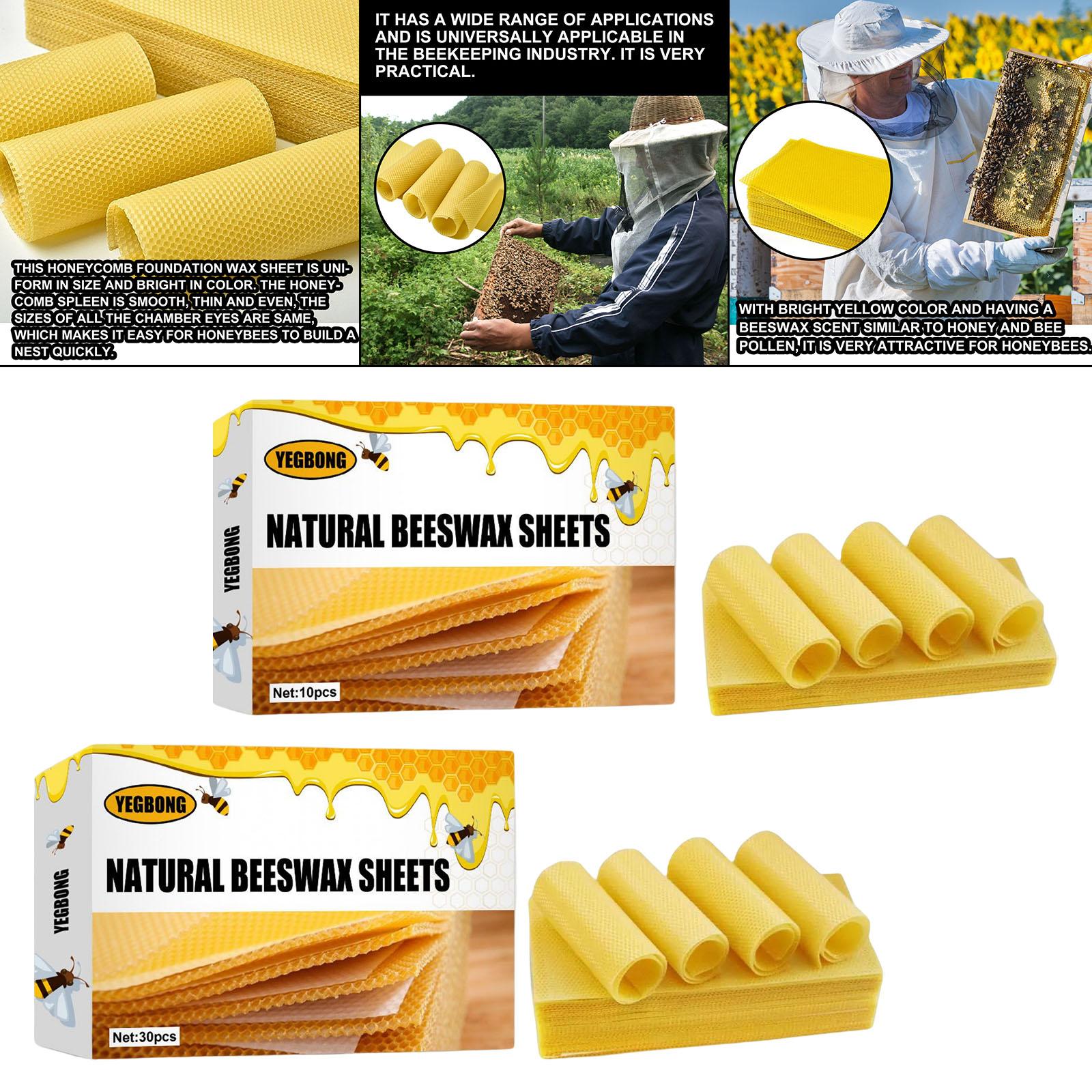 蜜蝋シート、養蜂用基盤シート、蜜蝋キャンドル作成キット、天然 - Candle Making With Beeswax のレビューと価格