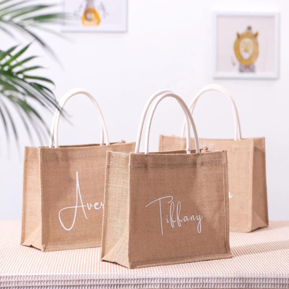 カスタムネームビーチバッグ エレガントなプロポーズトートバッ - Jute Bag Packaging のレビューと価格