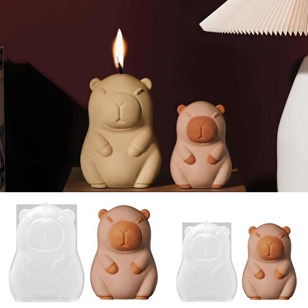 立ちカピバラ香りキャンドルシリコーン型 3D 動物樹脂石膏作 - Candle Making With Beeswax のレビューと価格