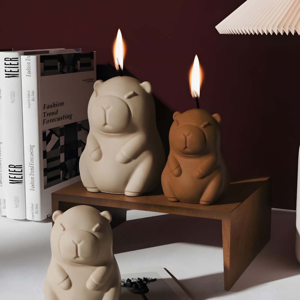 立ちカピバラ香りキャンドルシリコーン型 3D 動物樹脂石膏作 - Candle Making With Beeswax のレビューと価格