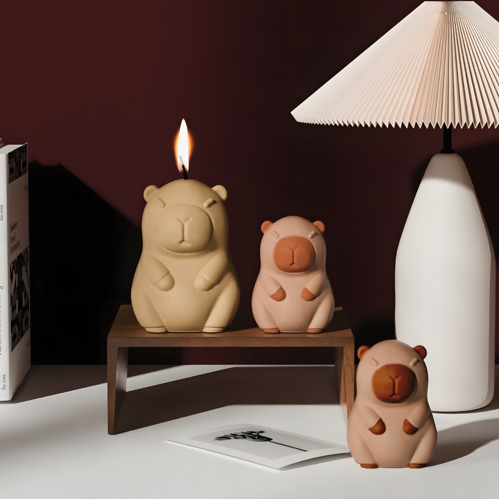 立ちカピバラ香りキャンドルシリコーン型 3D 動物樹脂石膏作 - Candle Making With Beeswax のレビューと価格