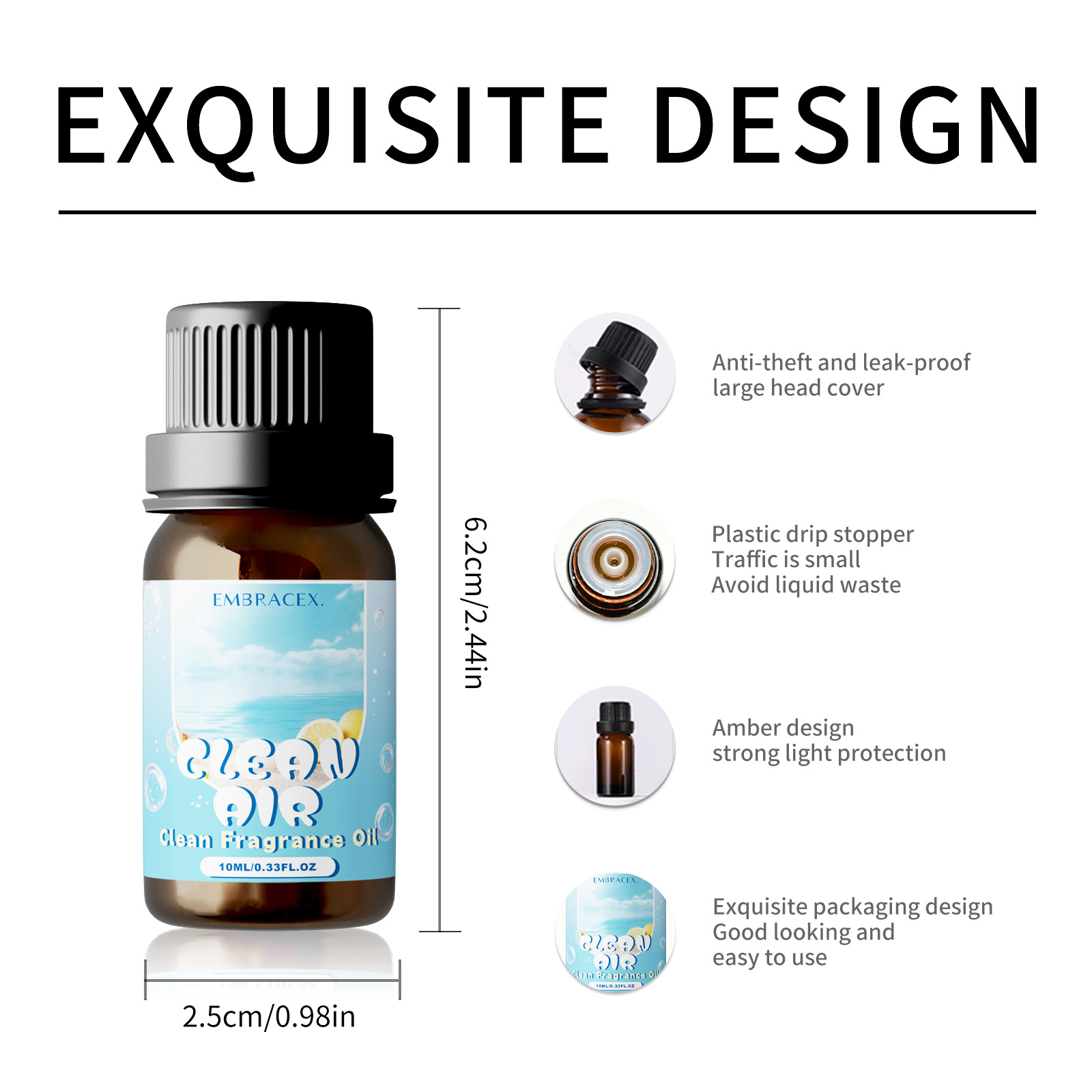 10 ミリリットルクリーンエアエッセンシャルオイルレモンラベ - Candle Making Essentials のレビューと価格