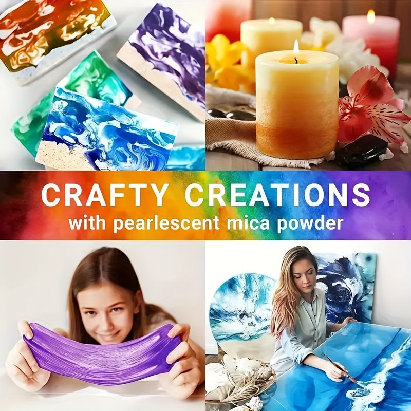 24色/8色 5グラム 0. さまざまな色の真珠光沢マイカパ - Candle Making Kit Diy のレビューと価格
