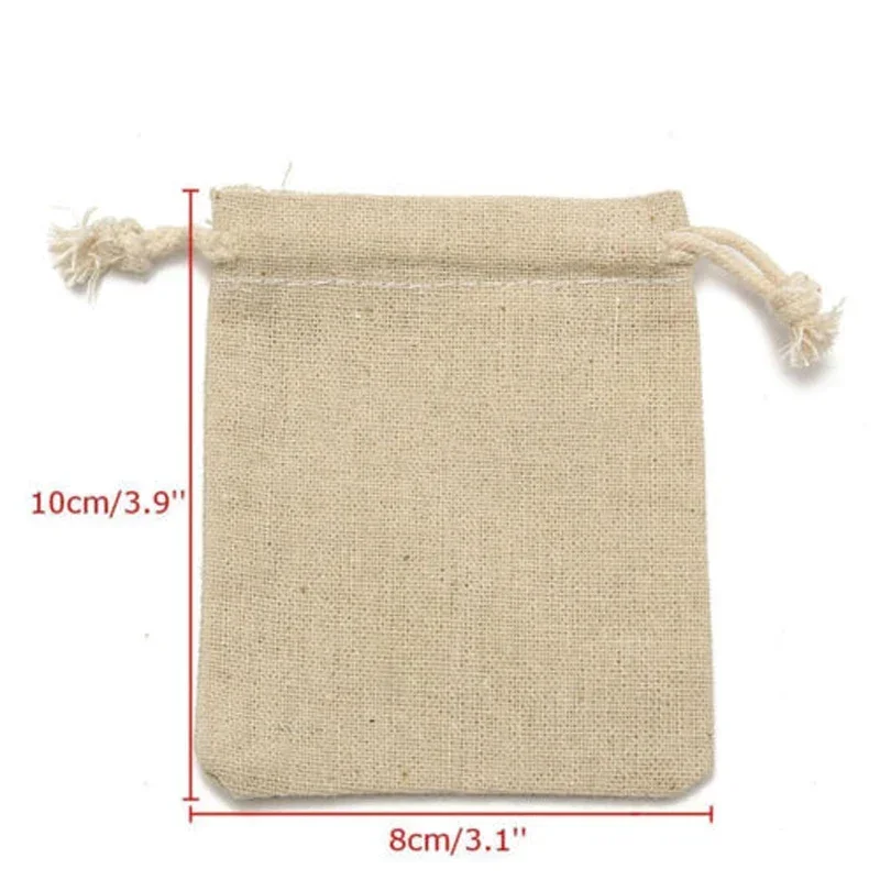 ジュートザック麻巾着袋,ギフトバッグ,黄麻布パッケージ,ウェ - Jute Bag Packaging のレビューと価格