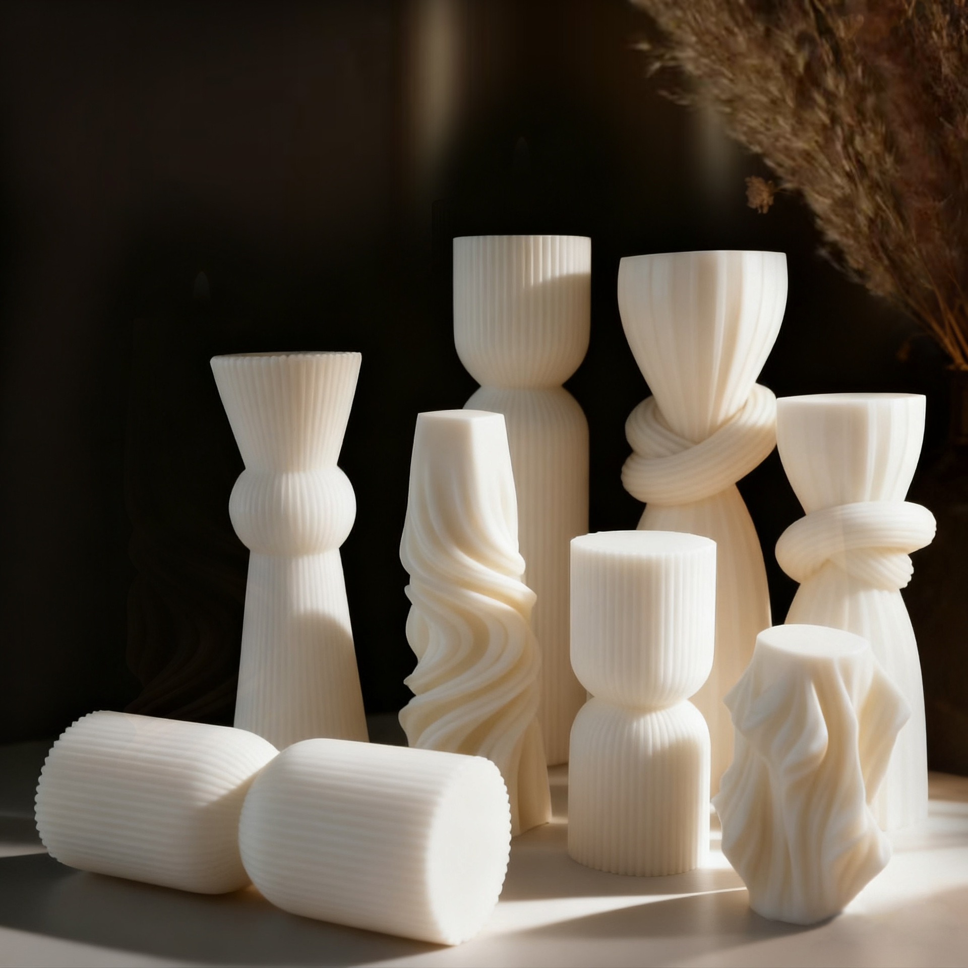 北欧ミニマリストホワイト香りのキャンドル雰囲気ホームデコレー - Candle Making Essentials のレビューと価格