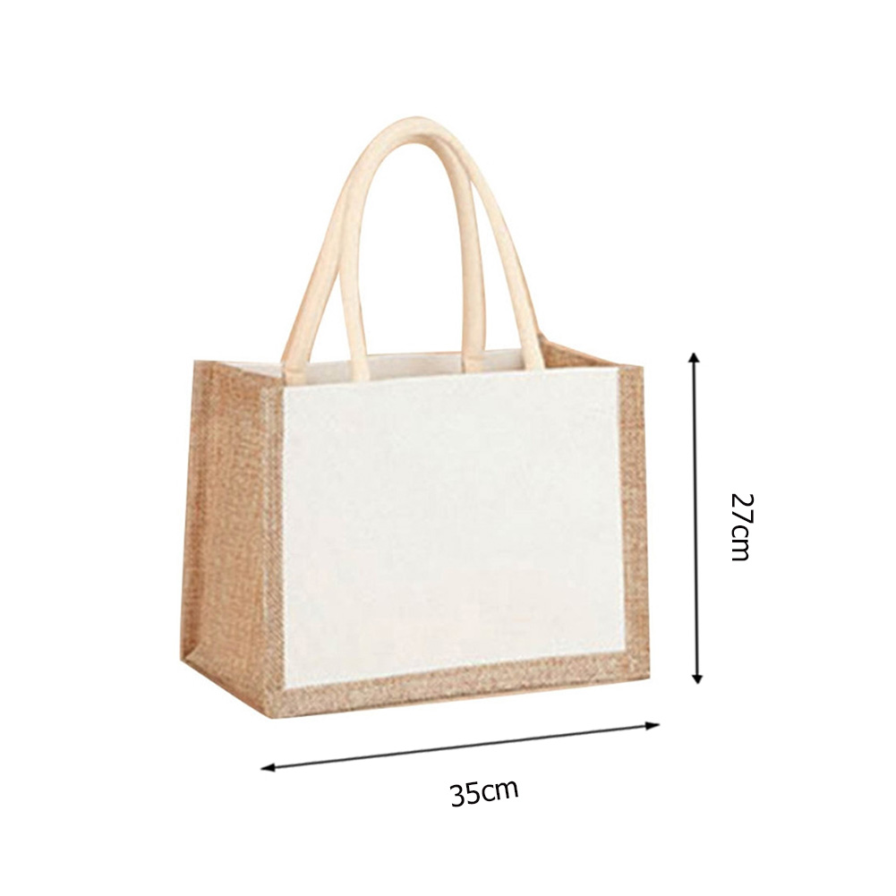 女性用トートハンドバッグ 大容量 キャンバス トップハンドル - Jute Bag Packaging のレビューと価格