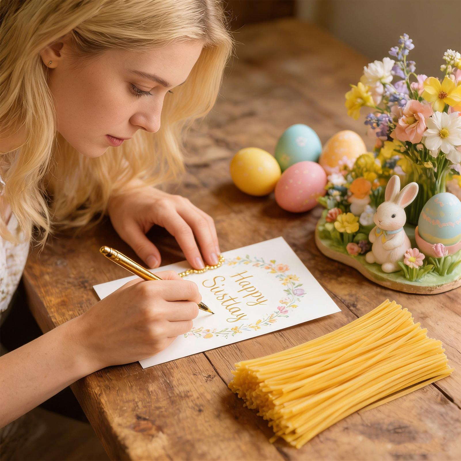 卵デコレーション用蜜蝋スティック120本 イースターアート用 - Candle Making Kit Diy のレビューと価格