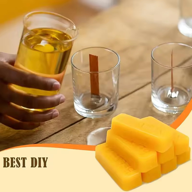 4/8個入り純粋蜜蝋ブロック、高品質ワックス素材、DIYクラ - Candle Making With Beeswax のレビューと価格