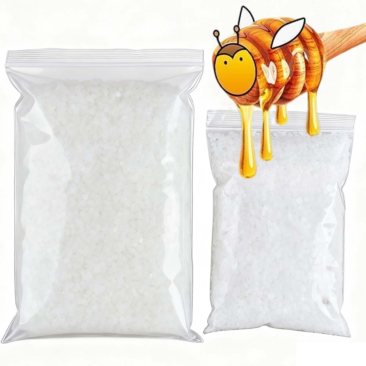 200g-1000g 白蜜蝋 純天然粒状 香り付きキャンドル - Candle Making Equipment のレビューと価格