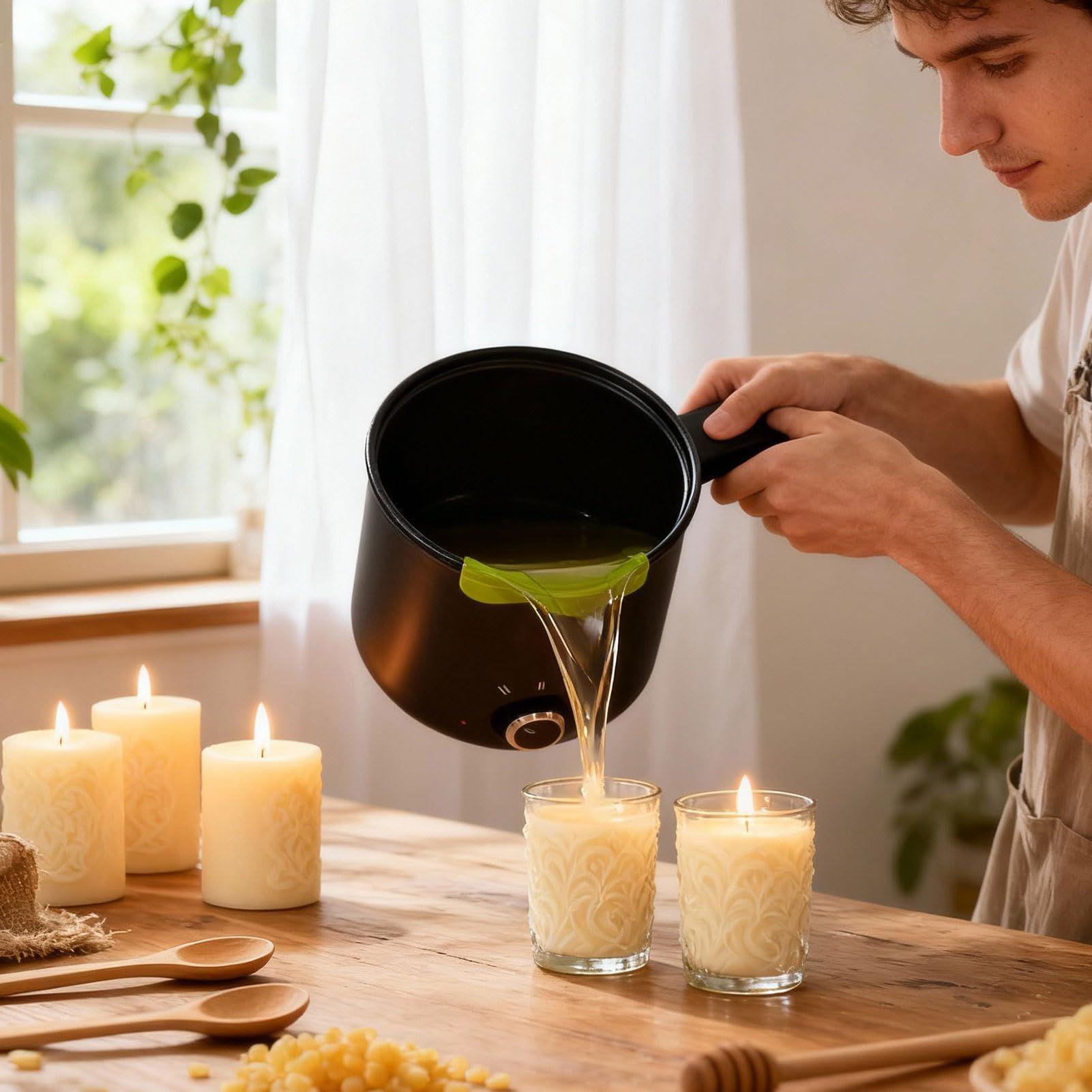 キャンドルワックス溶解ポット 1.5L 大型ステンレス製電気 - Candle Making Equipment のレビューと価格