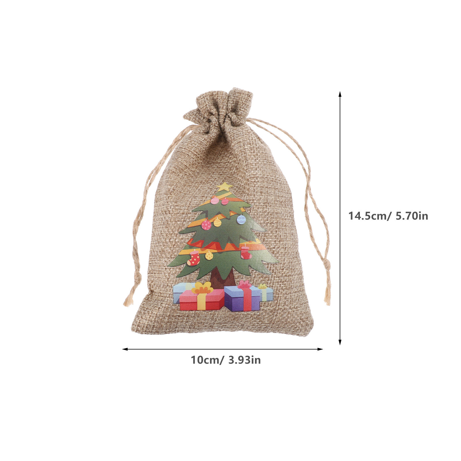 クリスマスギフトバッグセットC y プレゼント包装用巾着袋  - Jute Bag Packaging のレビューと価格