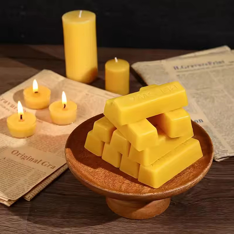 ホットセール 4/8個入り 純粋蜜蝋ブロック、高品質ワックス - Candle Making With Beeswax のレビューと価格